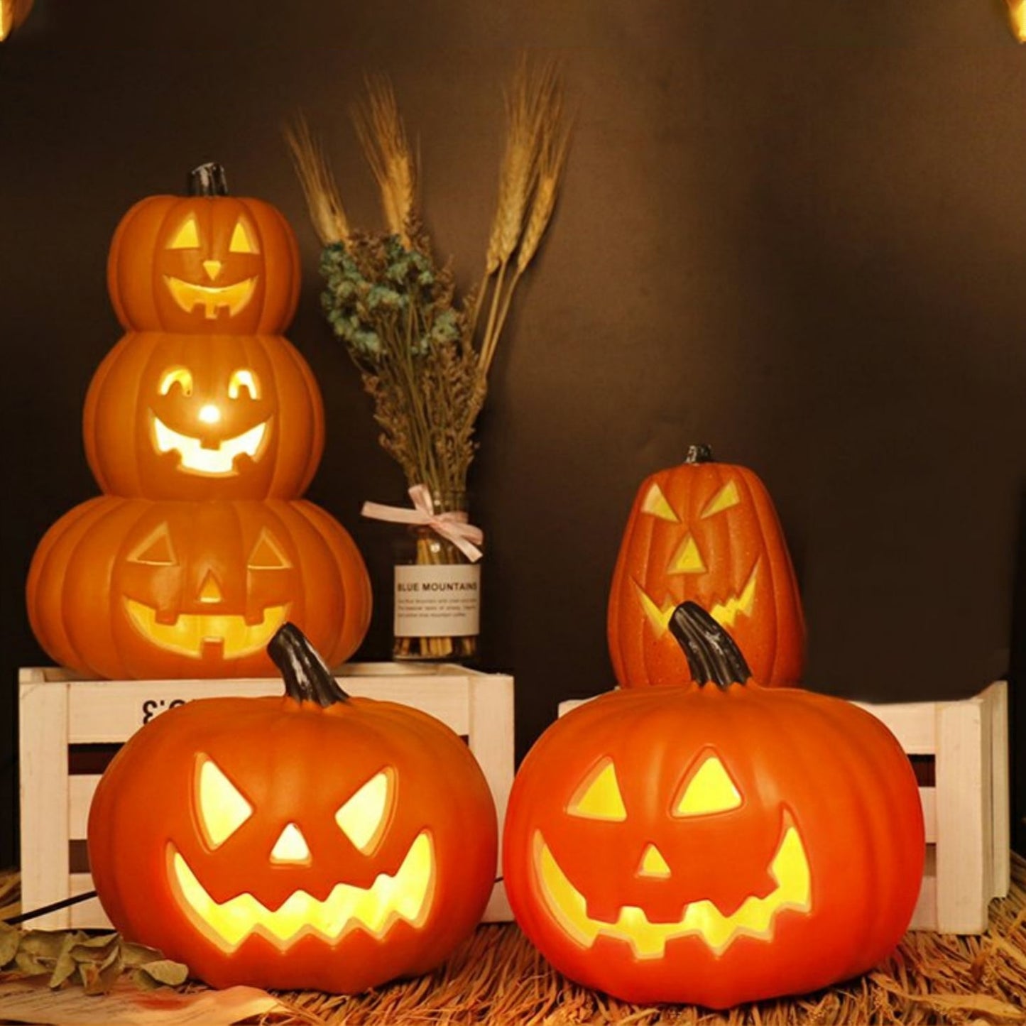 New Halloween Pumpkin Led Lamp Creative