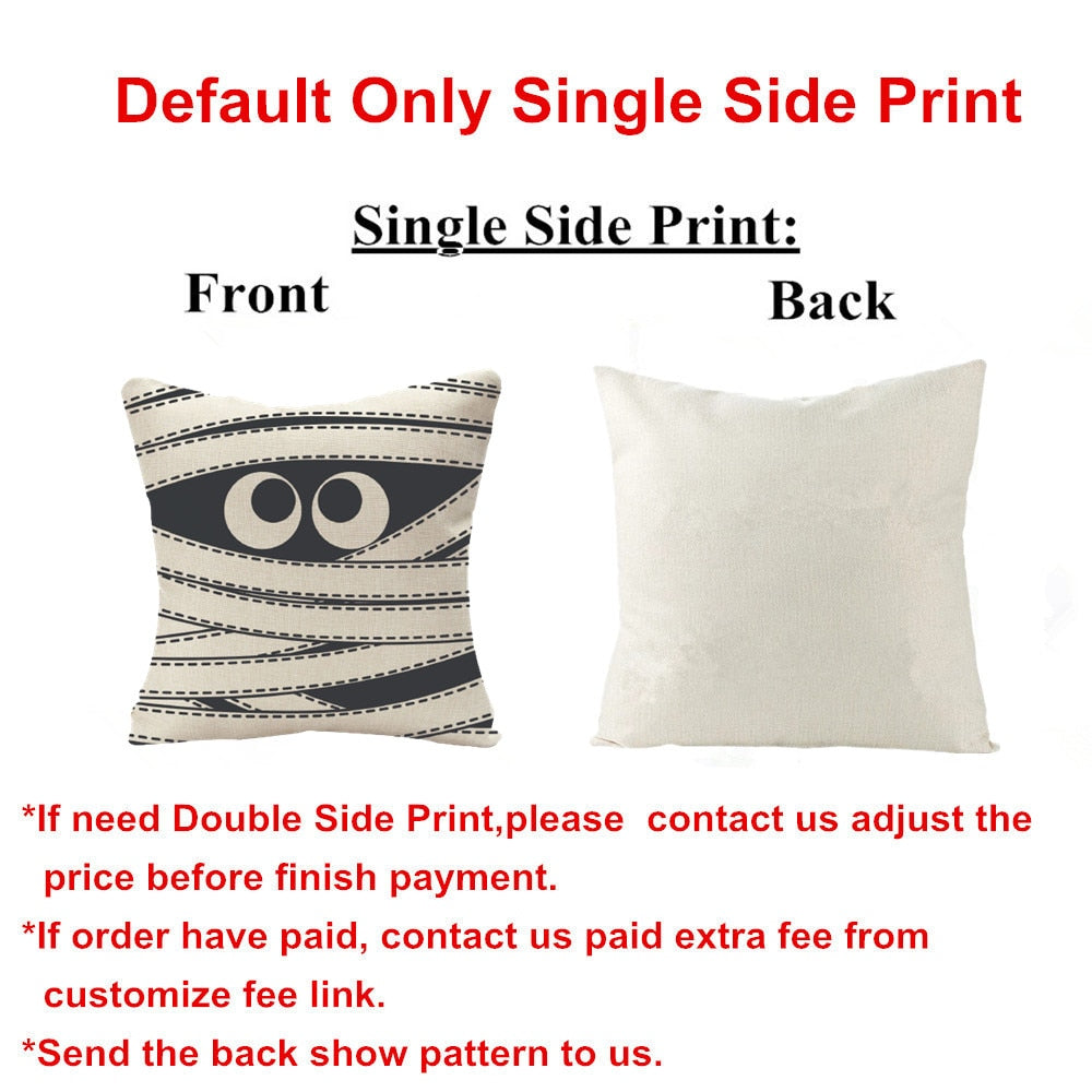 New Linen Halloween Fall Cushion Cover
