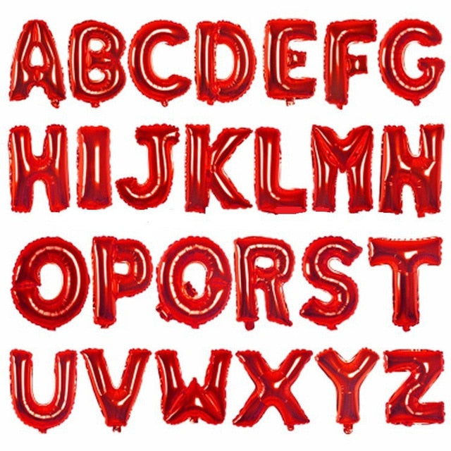 16inch Alphabet Foil Letter balloon