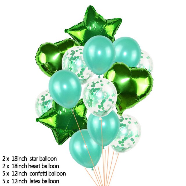 Heart Star Foil Balloon 12inch Confetti Latex Balloons Wedding Party Decoration Kid Children Birthday Supplies