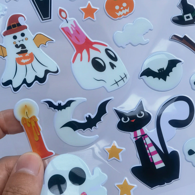 Luminous Cartoon Halloween 3D Stickers