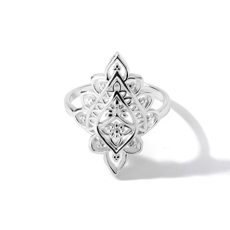 New Vintage Diamond Lace Ring For Women's Ins Fashionable Gift