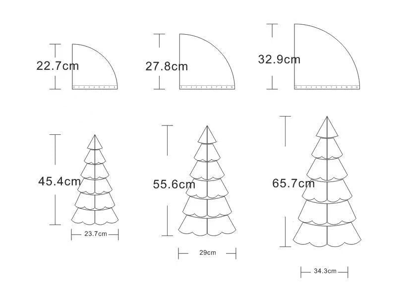 Handmade Christmas Tree Quilt Cover Ruler Christmas Pattern Quilting Template