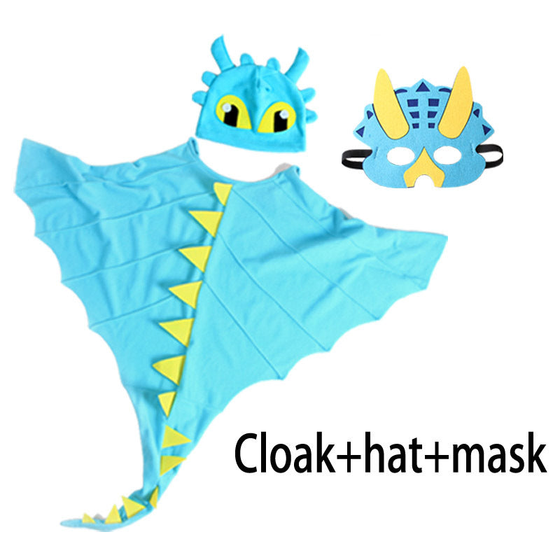 Children's Dinosaur Performance Cape Hat Halloween