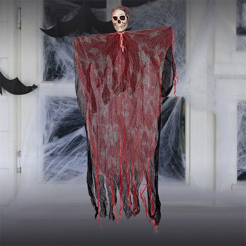 Halloween Hanging Ghost Pendant Dyed Blood Horror Skull