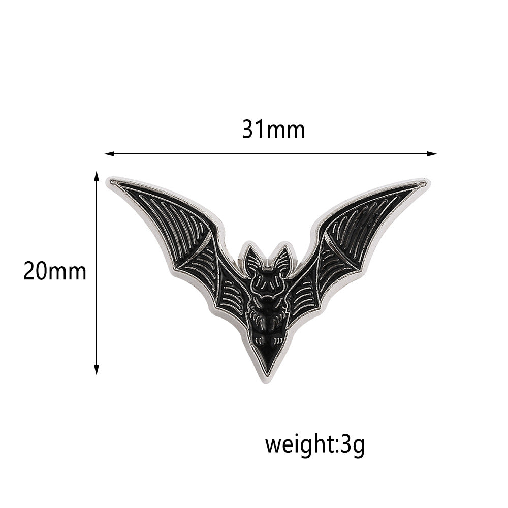 Halloween Bat Brooch Creative Dark