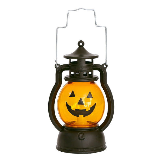 Halloween Oil Lamp Portable Pumpkin Lantern Skull Decoration