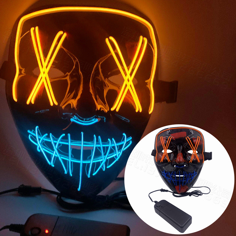 EL Halloween Colorful Mask Dance Equipment