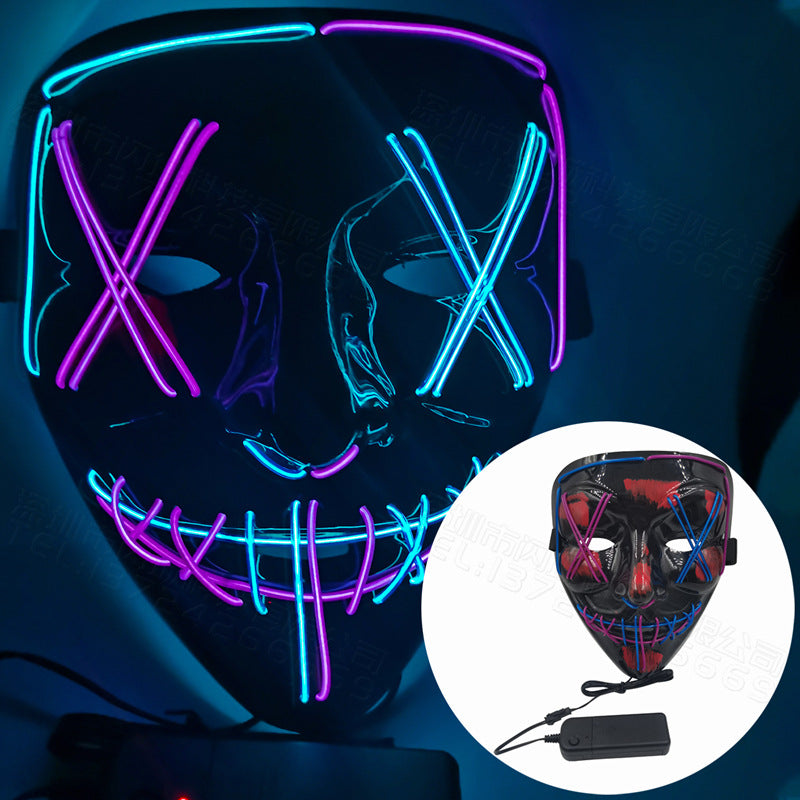 EL Halloween Colorful Mask Dance Equipment