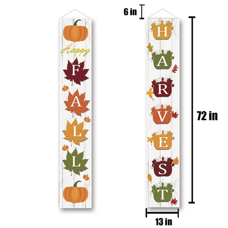 Thanksgiving Couplet Banner Creative Decoration Curtain Hanging Flag