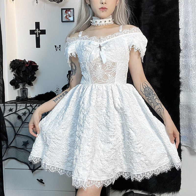 Dark Halloween Gothic Short Dress