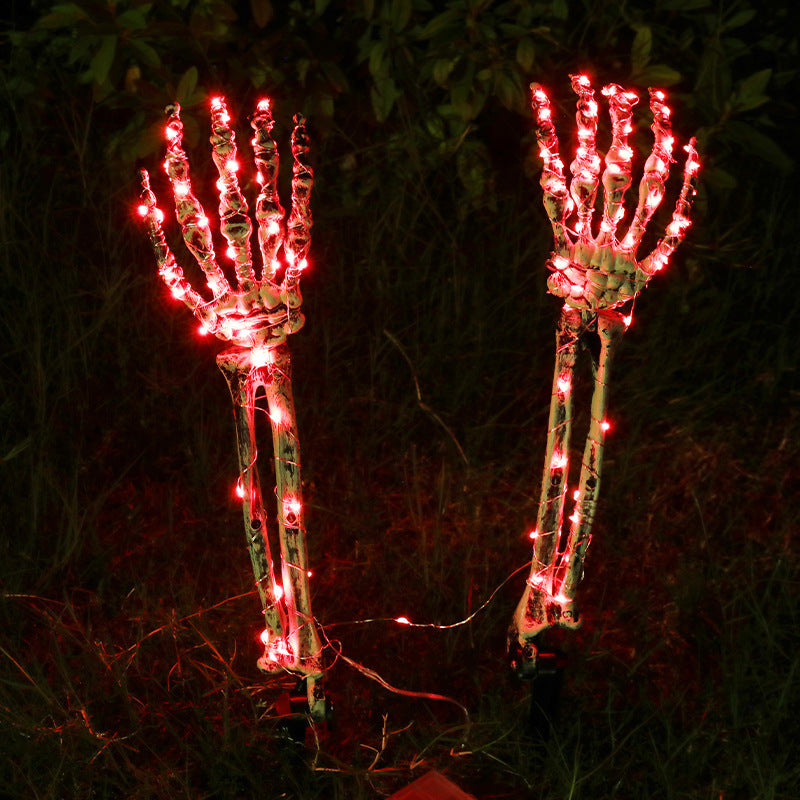 Halloween LED Light Up Skeleton Arm Hand Halloween