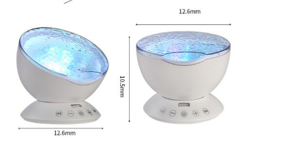 The remote control version of the ocean projection lamp