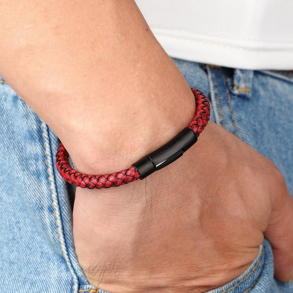 Men for women Bracelets Black Stainless Steel Jewelry Gifts