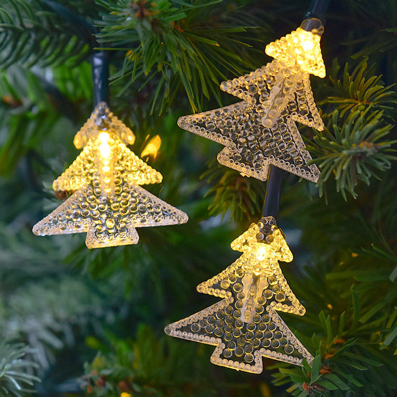 Led Christmas tree decorations with small colored lights