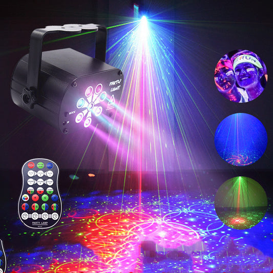 Stage Light Disco Lamp With Voice Control Sound Party Lights