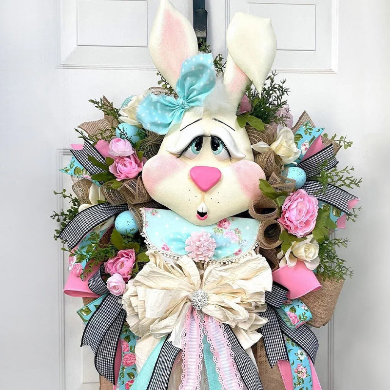 Easter Bunny Pendant Christmas Wreath Decoration