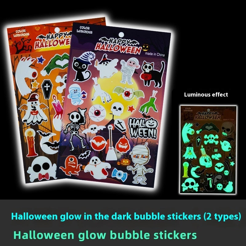 Luminous Cartoon Halloween 3D Stickers