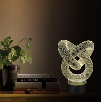 3D night light touch colorful creative Gift LED bedside table lamp