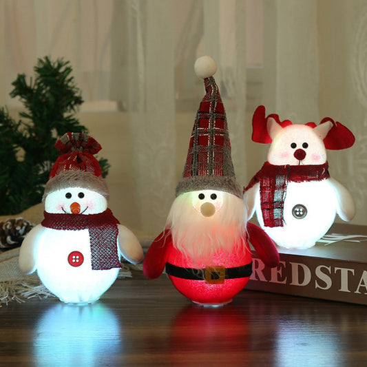 Christmas Decorations LED Santa Claus Snowman Deer