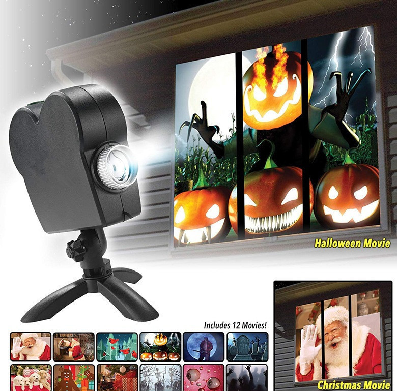 Halloween  Christmas Laser Projector 12 Movies Disco Light