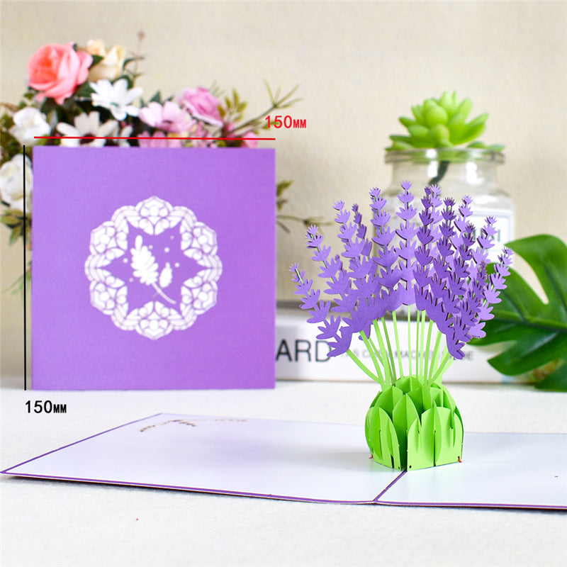 Pastoral Thanksgiving Day 3D Flower Greeting Card