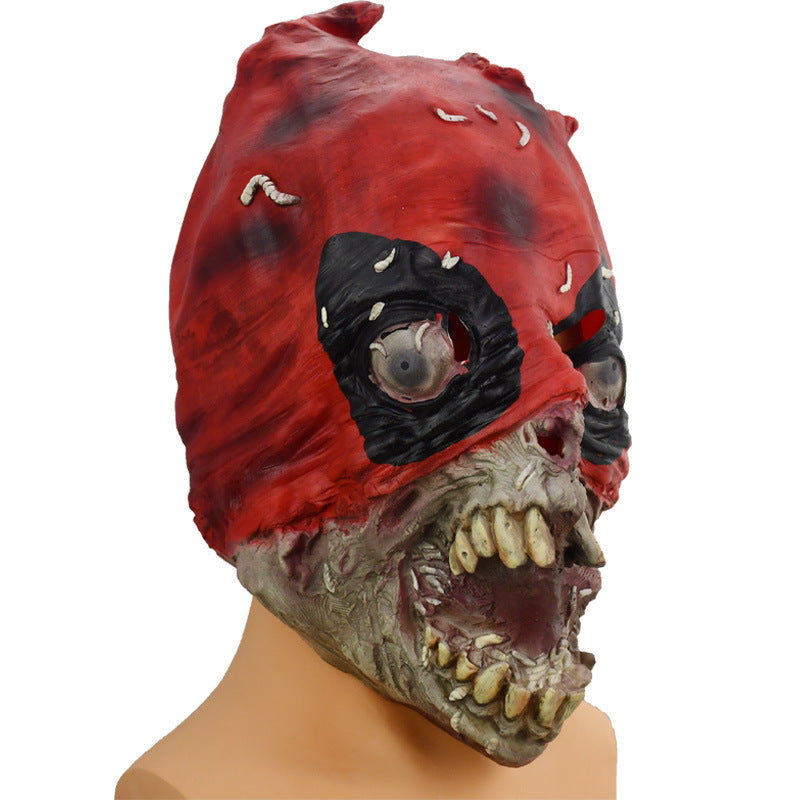 Halloween horror latex headgear