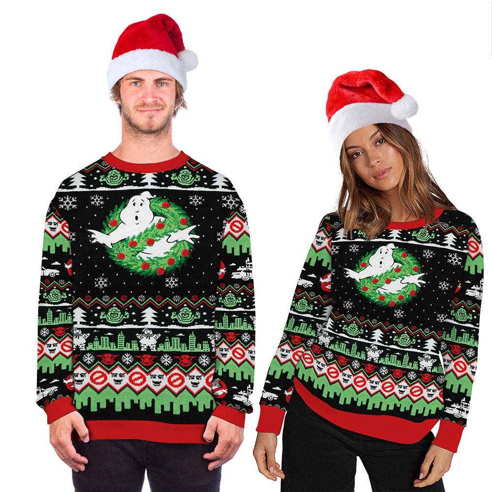 Christmas print sweater