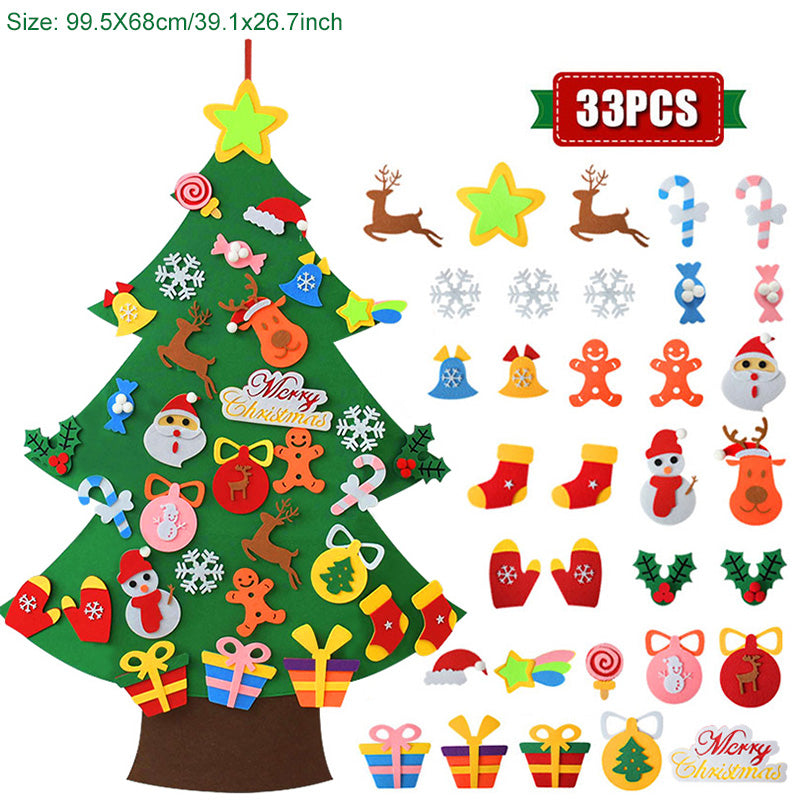 DIY Felt Christmas Tree Ornaments For Kids