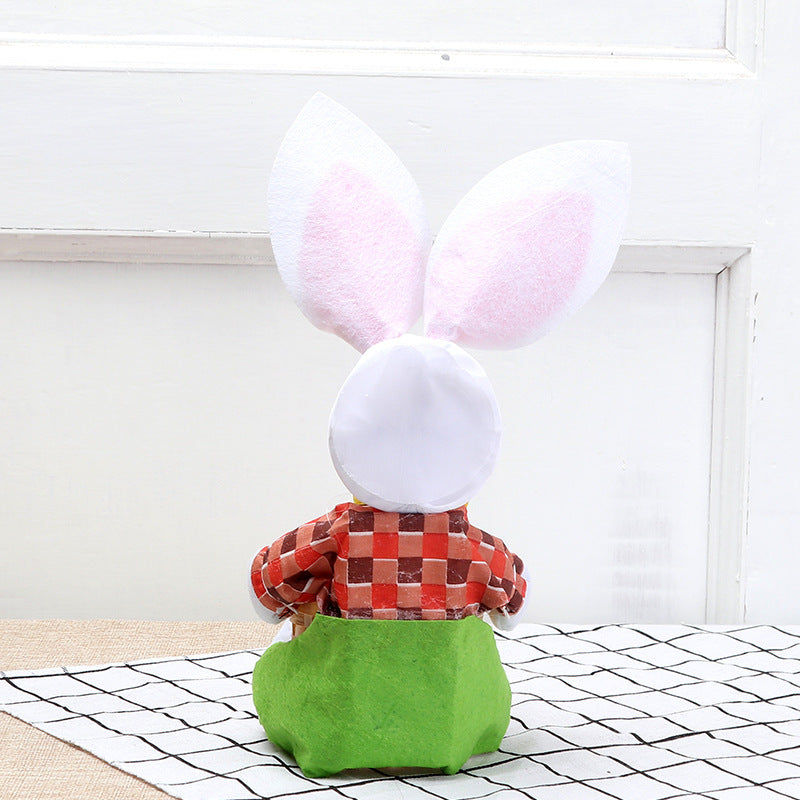 Cute Bunny Basket Easter Eggs Candy Gift Box