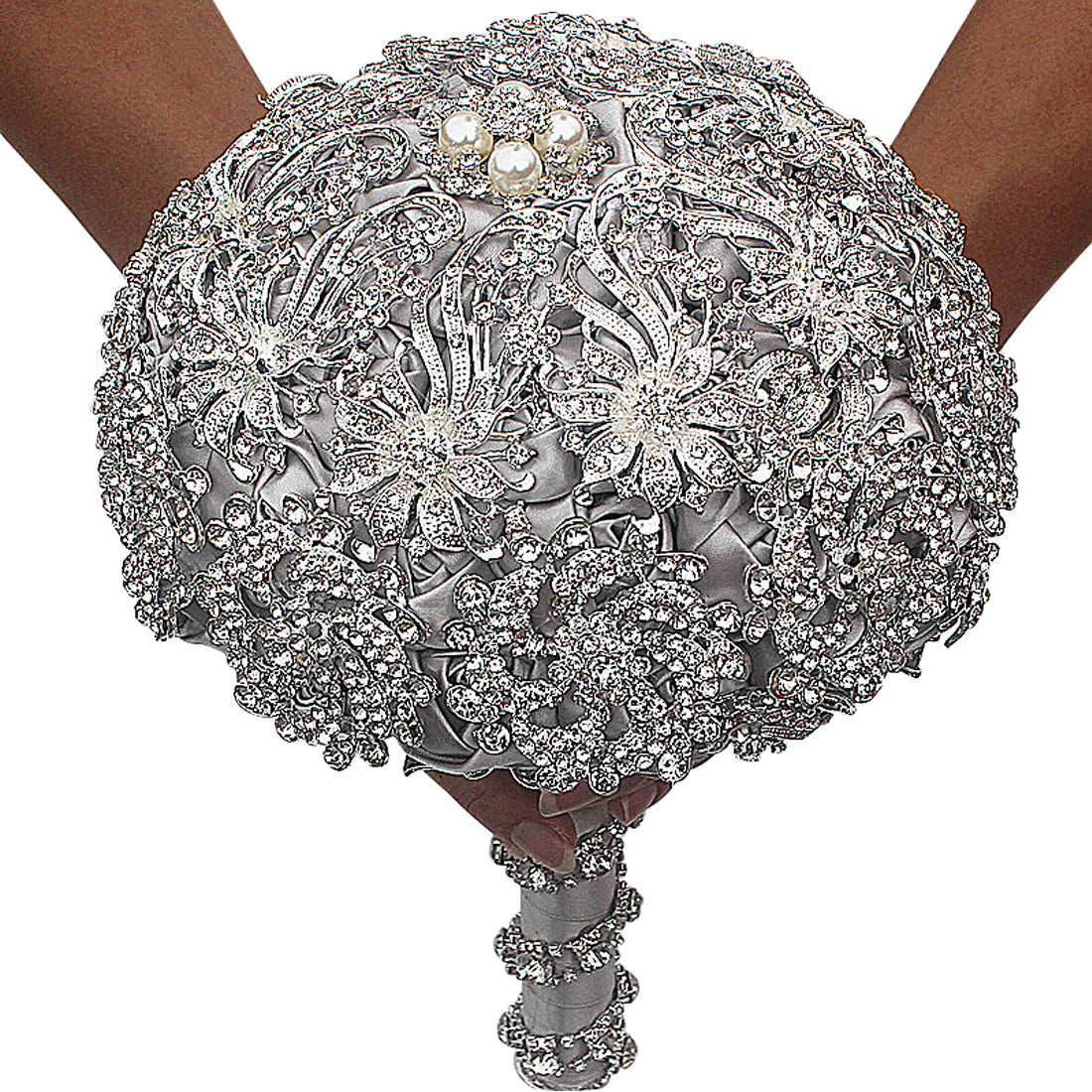 Full Diamond Bridal Wedding Bouquet