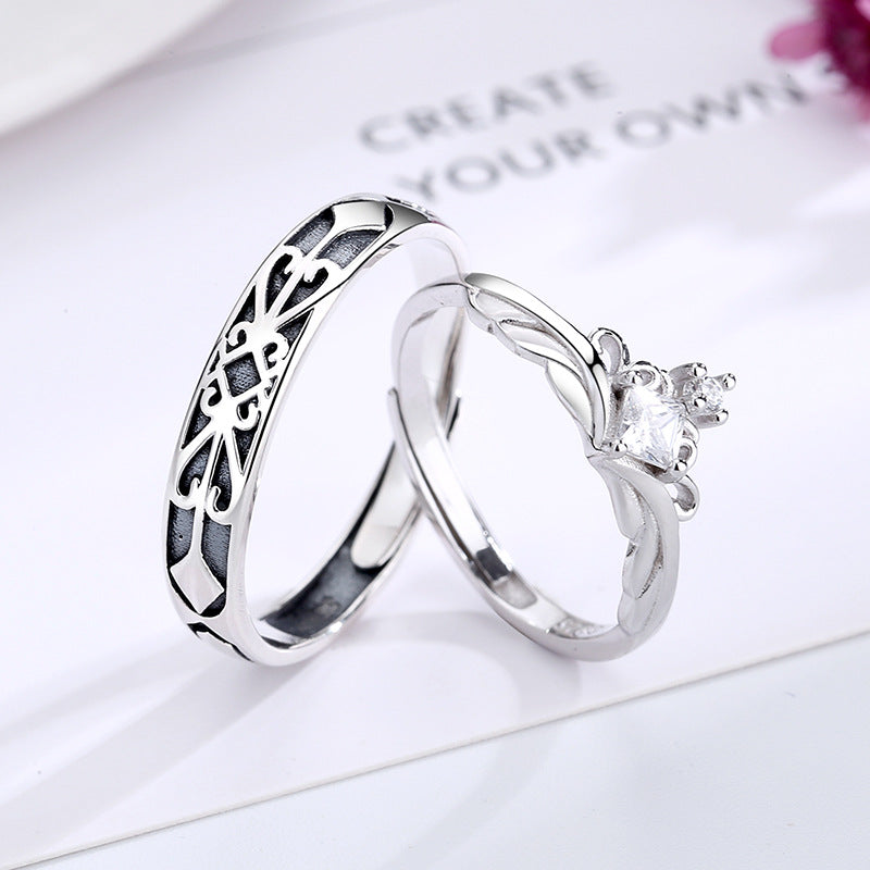 The Princess And The Knight Couple Ring A Pair Of Men And Women Gift