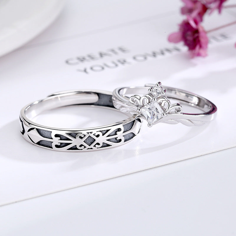 The Princess And The Knight Couple Ring A Pair Of Men And Women Gift