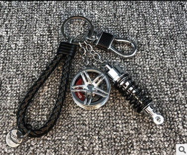 Car Trend Modified Wheel Shock Absorber Keychain