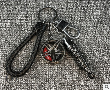 Car Trend Modified Wheel Shock Absorber Keychain