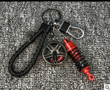 Car Trend Modified Wheel Shock Absorber Keychain