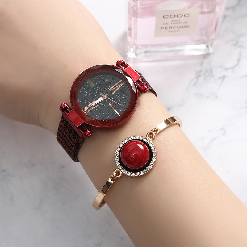 Light Luxury Ladies Quartz Watch Waterproof Fashion Watch Gift Set