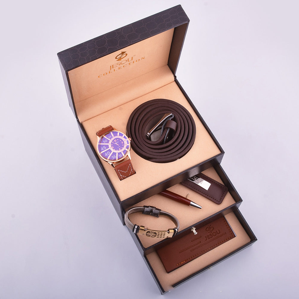 Walker Wallet Men'S High-End Leather Bracelet Gift Birthday Creative Gift Box