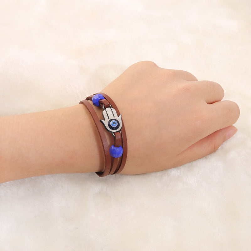 Part II Ellie Dina Bracelet Evil Eye Blue Bead Braceletsx