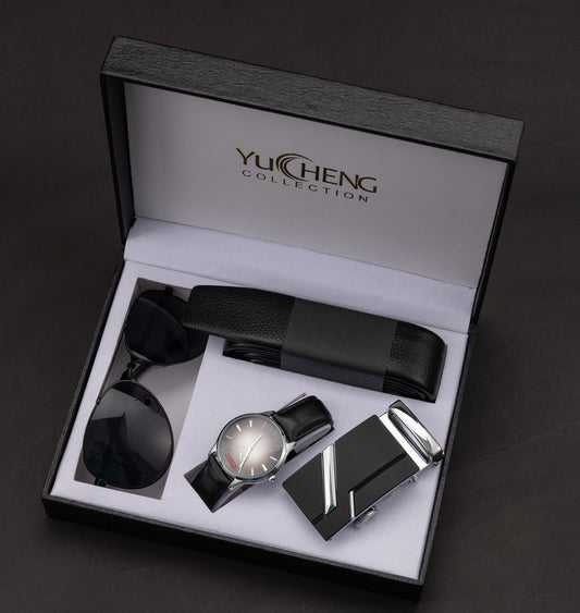 WatchCreative Valentine's Day Gifts Men's Suit Belt Glasses Men's Watch Business Gifts