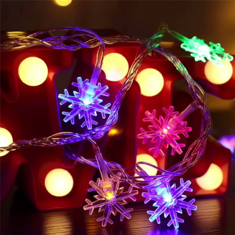 Snowflake String Light Garlands Ornaments Christmas