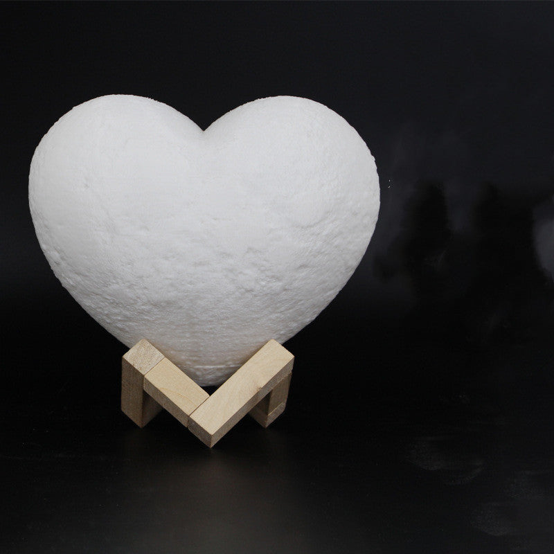 Love Night Light Valentine'S Day Heart-Shaped Moon Light