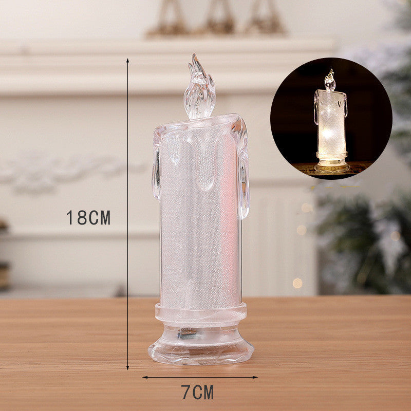 Luminous Christmas Acrylic Tearing Electronic Candle