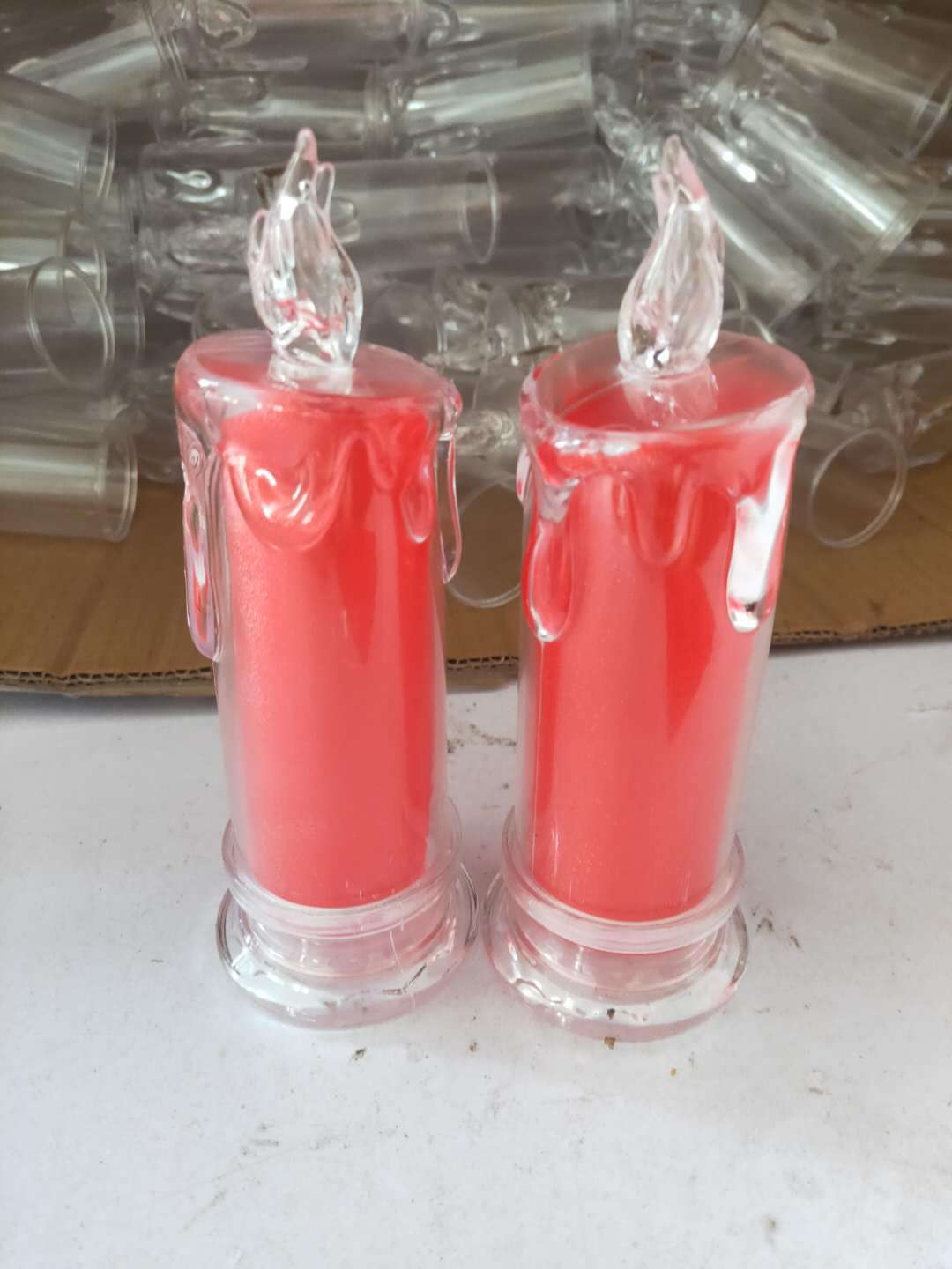 Luminous Christmas Acrylic Tearing Electronic Candle