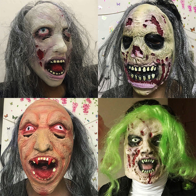 Halloween scary zombie headgear