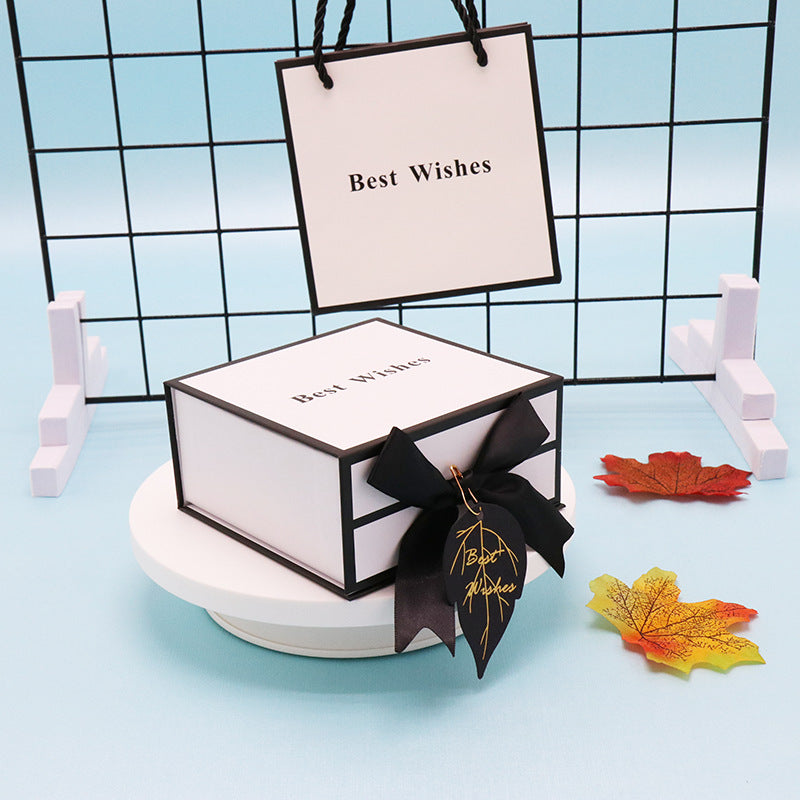 Clamshell White Packaging Box Square Gift Box