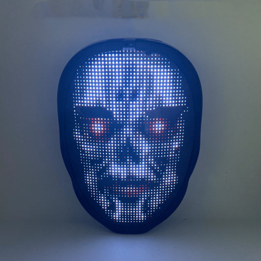 Bluetooth APP Full-color Led Face-changing Luminous Mask Halloween Mask