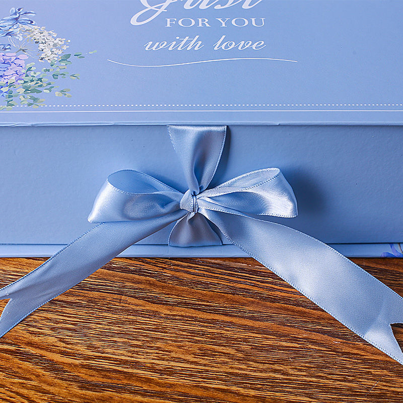 Rectangular Clamshell Gift Box Korean Gift Box  Blue Gift Box Christmas Box