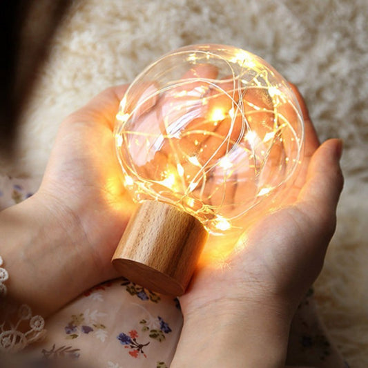 LED Crystal Ball Light Fairy Lamp USB Charging Wire String Lights