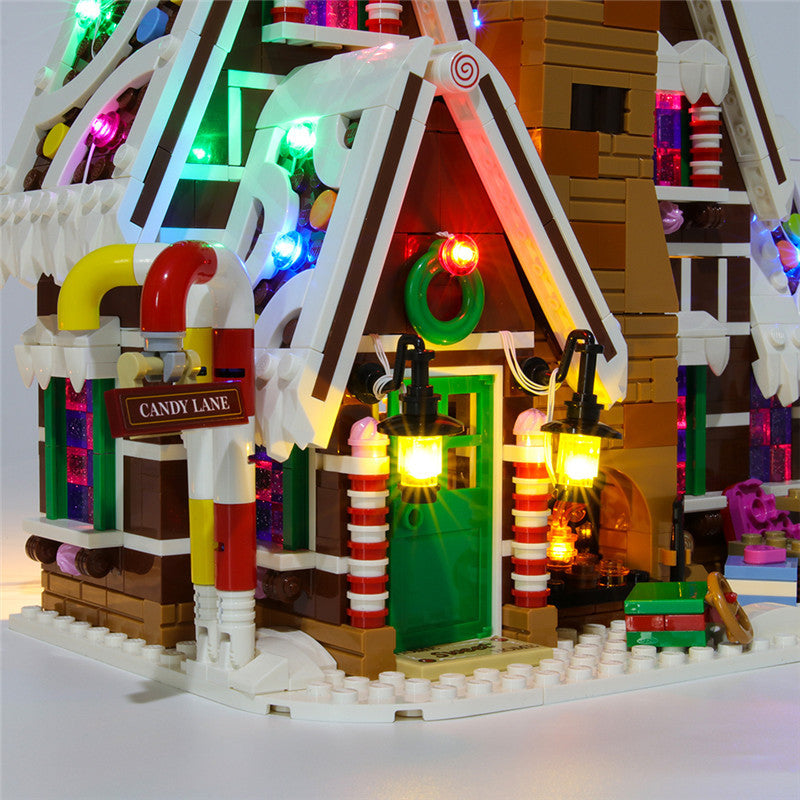 LED String Light for Building Block Gingerbread House